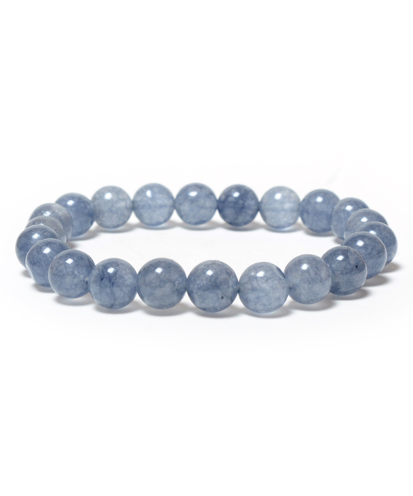 Aquamarine 08 mm beads healing stone bracelet