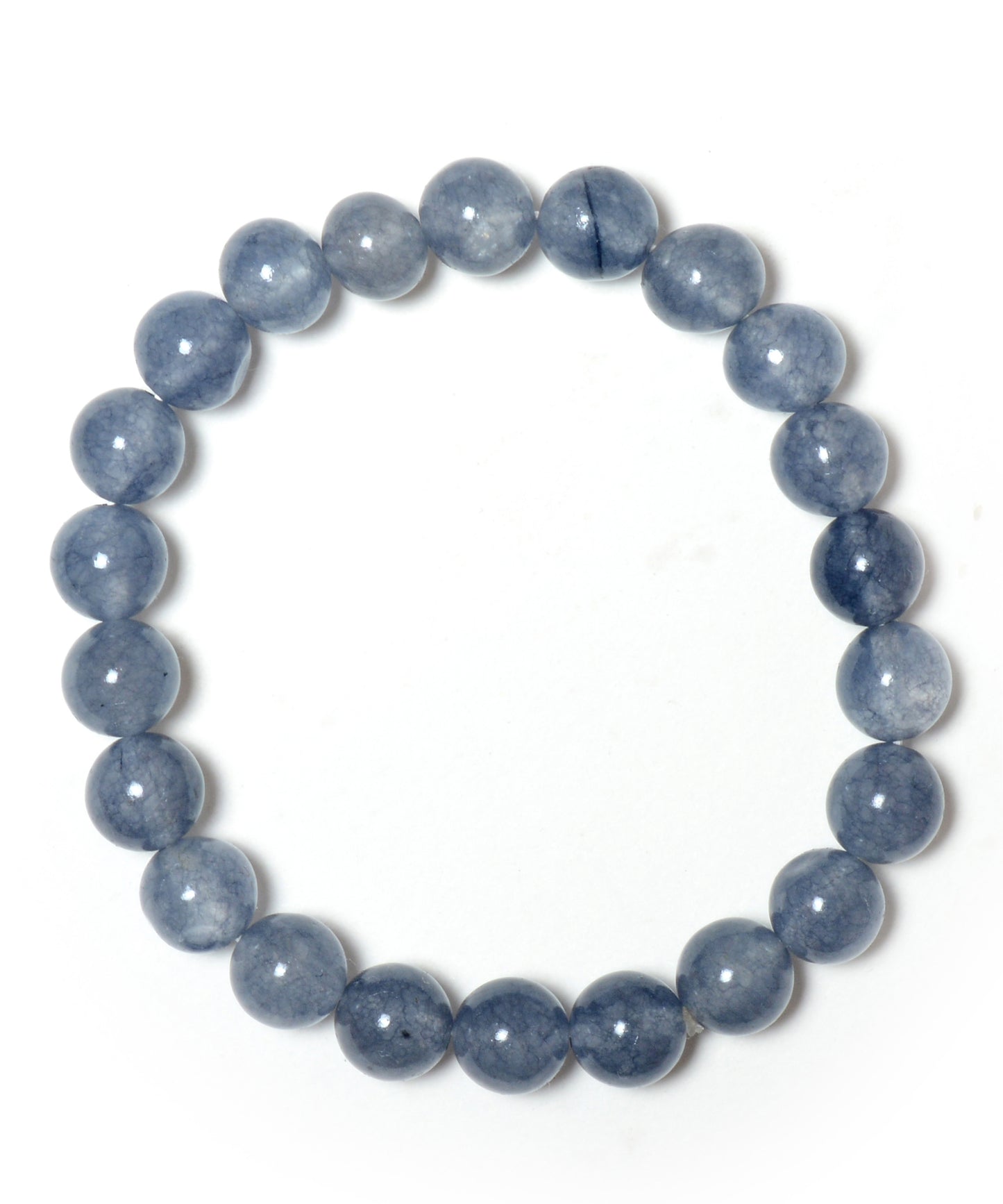 Aquamarine 08 mm beads healing stone bracelet