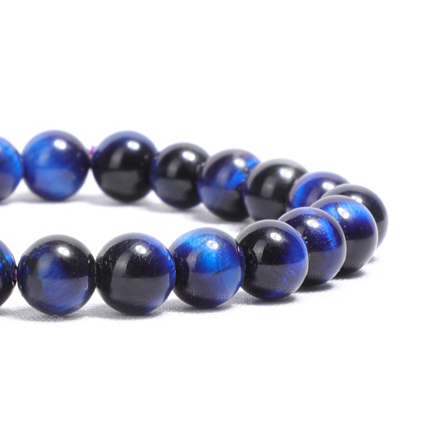 Blue Cat's Eye 08mm Beads Healing Bracelet