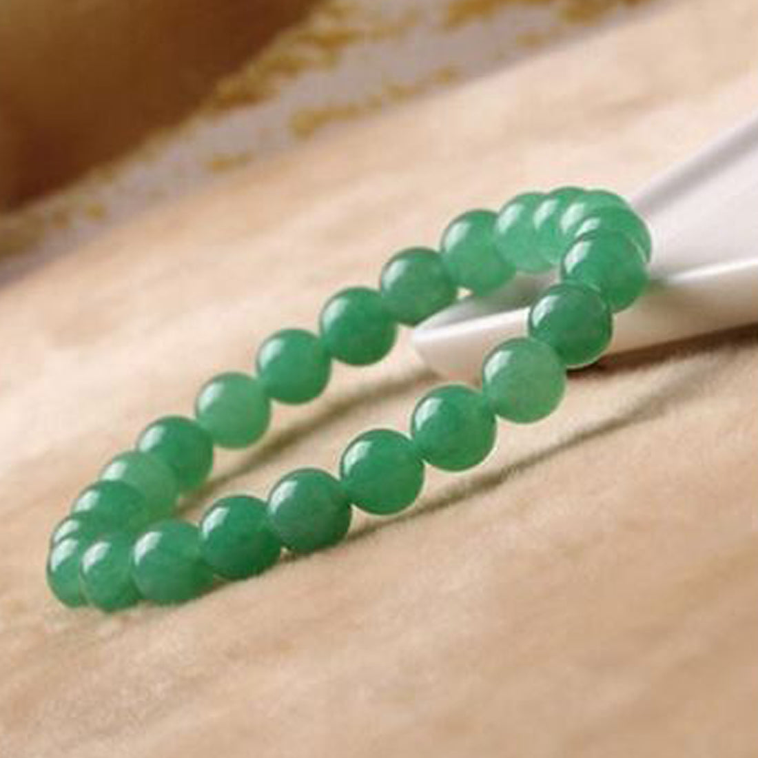 Green Aventurine 08mm beads bracelet