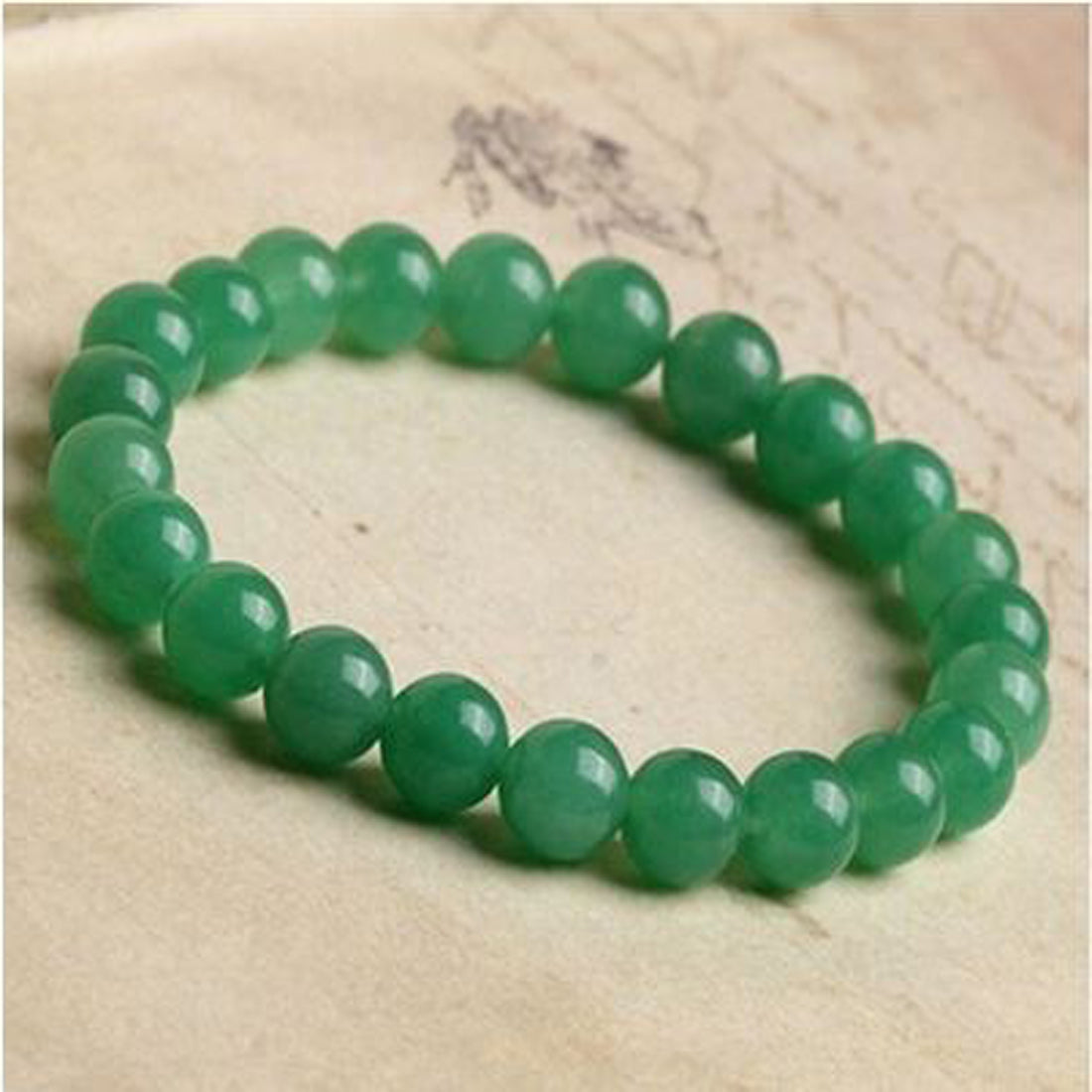 Green Aventurine 08mm beads bracelet