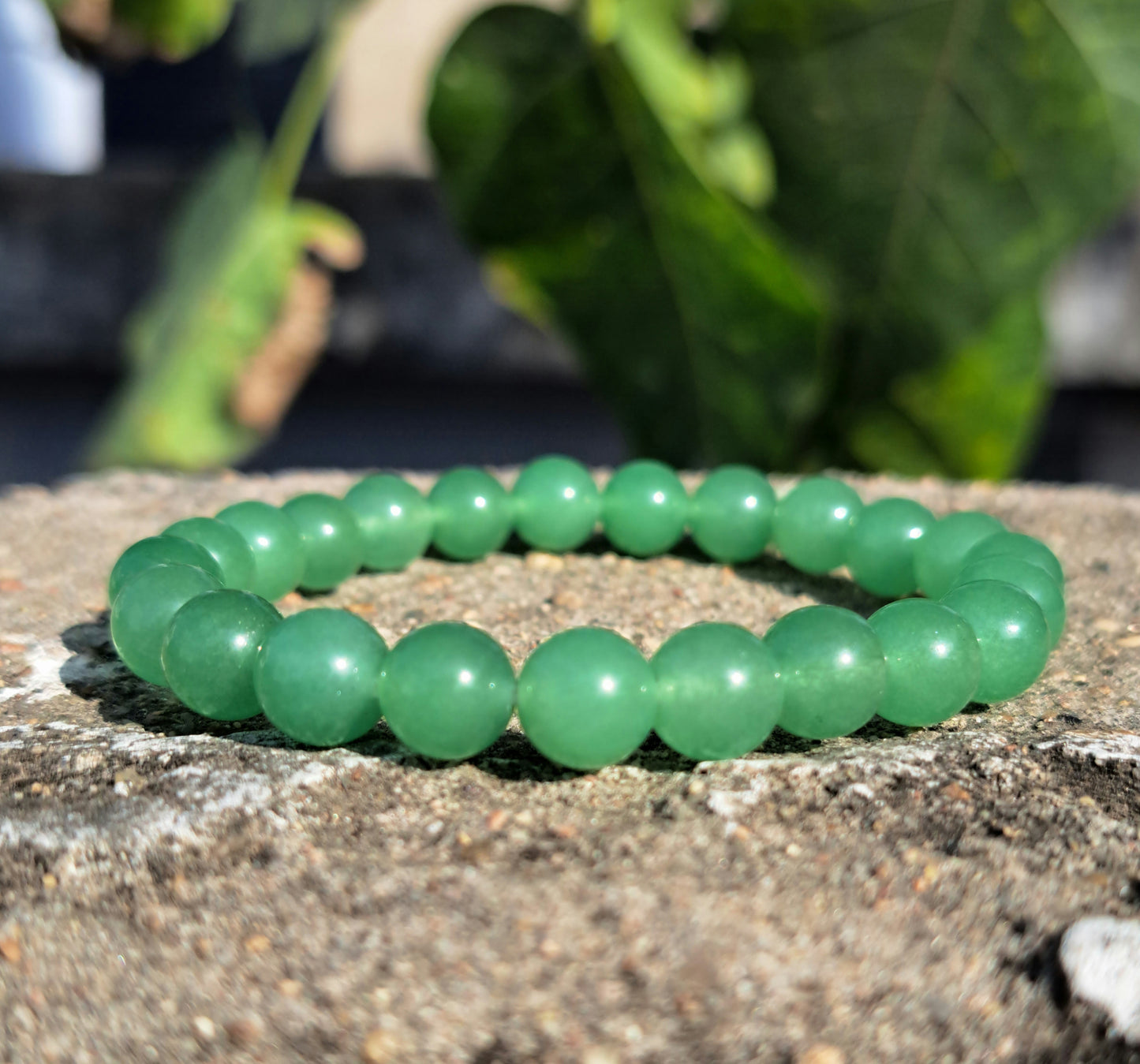 Green Aventurine 08mm beads bracelet