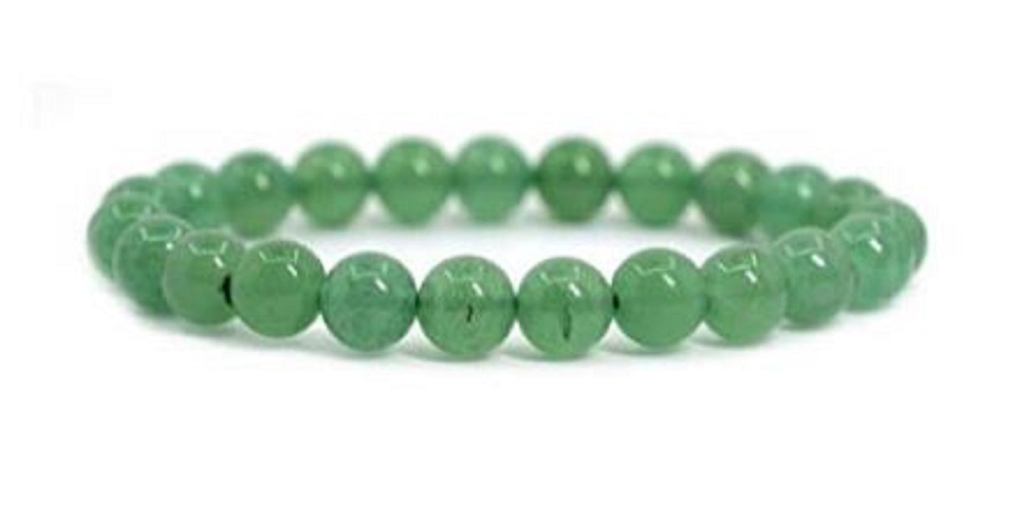 Green Aventurine 08mm beads bracelet