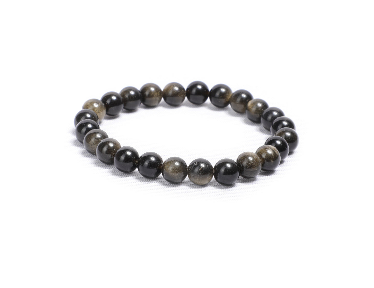 Black Obsidian 08mm Healing Stone bracelet