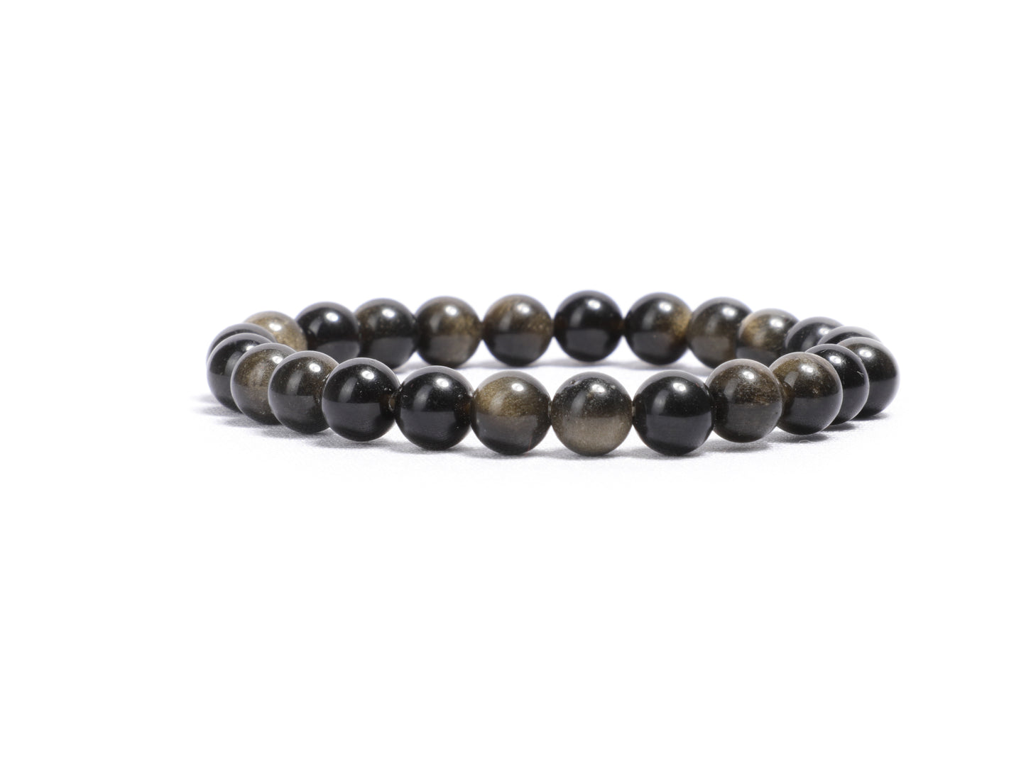 Black Obsidian 08mm Healing Stone bracelet