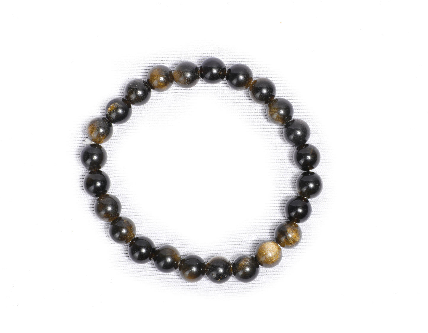Black Obsidian 08mm Healing Stone bracelet