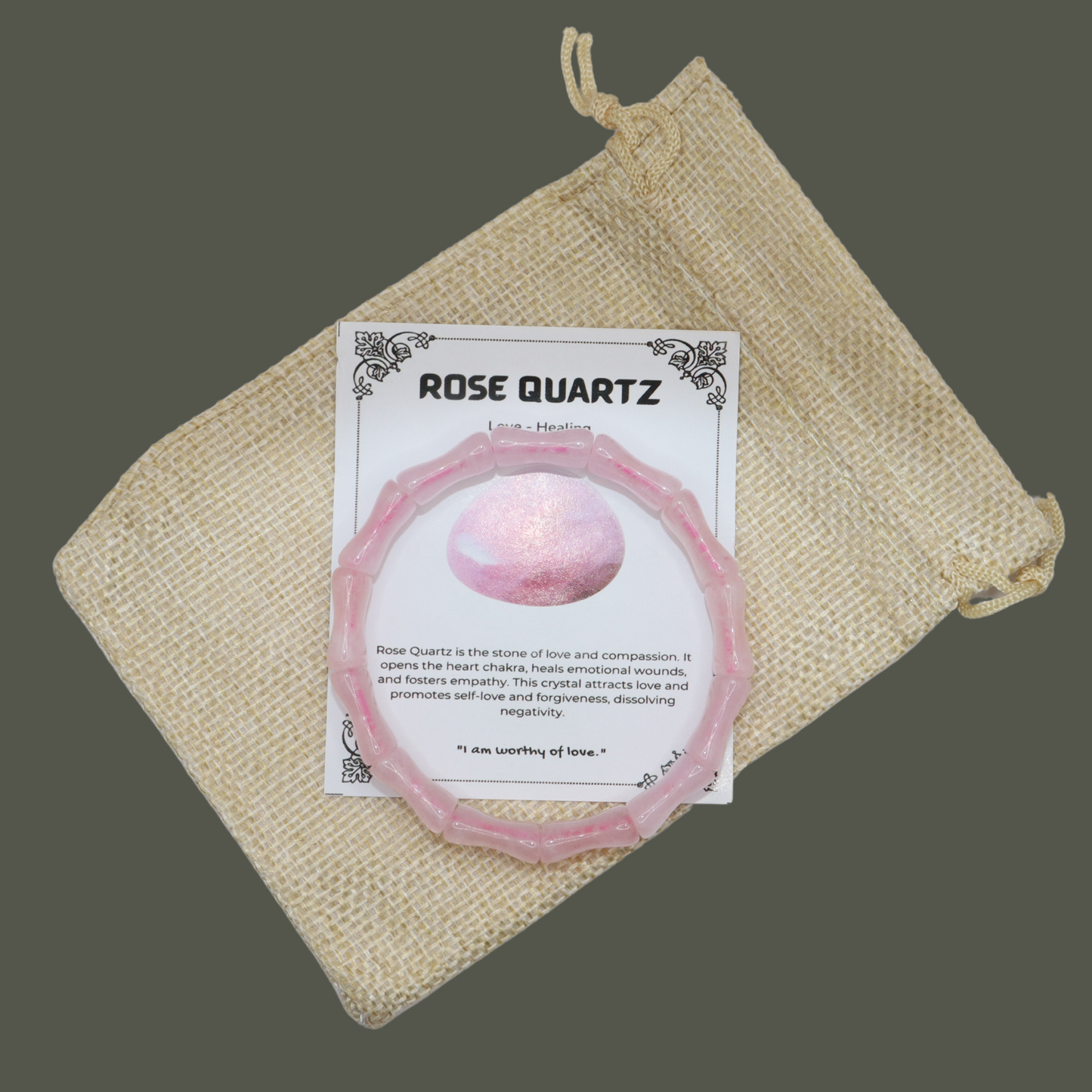 Pink Rose Quartz Bracelet