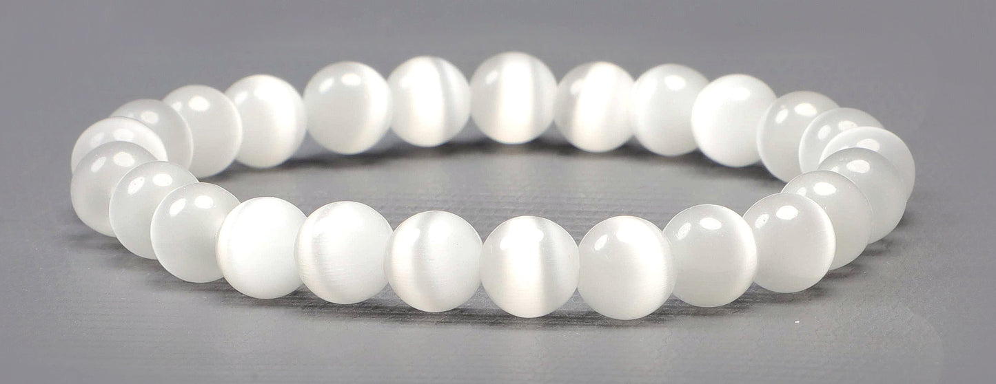Selenite beads Bracelet