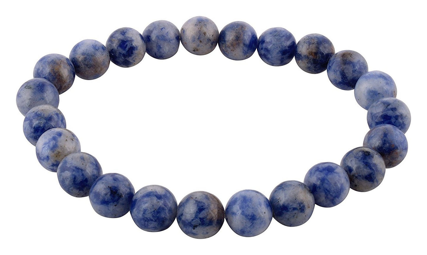 Blue Sodalite 08mm Beads Healing Reiki Bracelet