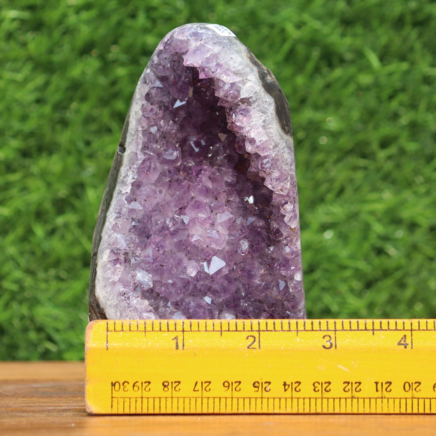 Amethyst Geode cathedral crystal cluster - 5.5X3.3X3.2 Inch(2.31Lb)