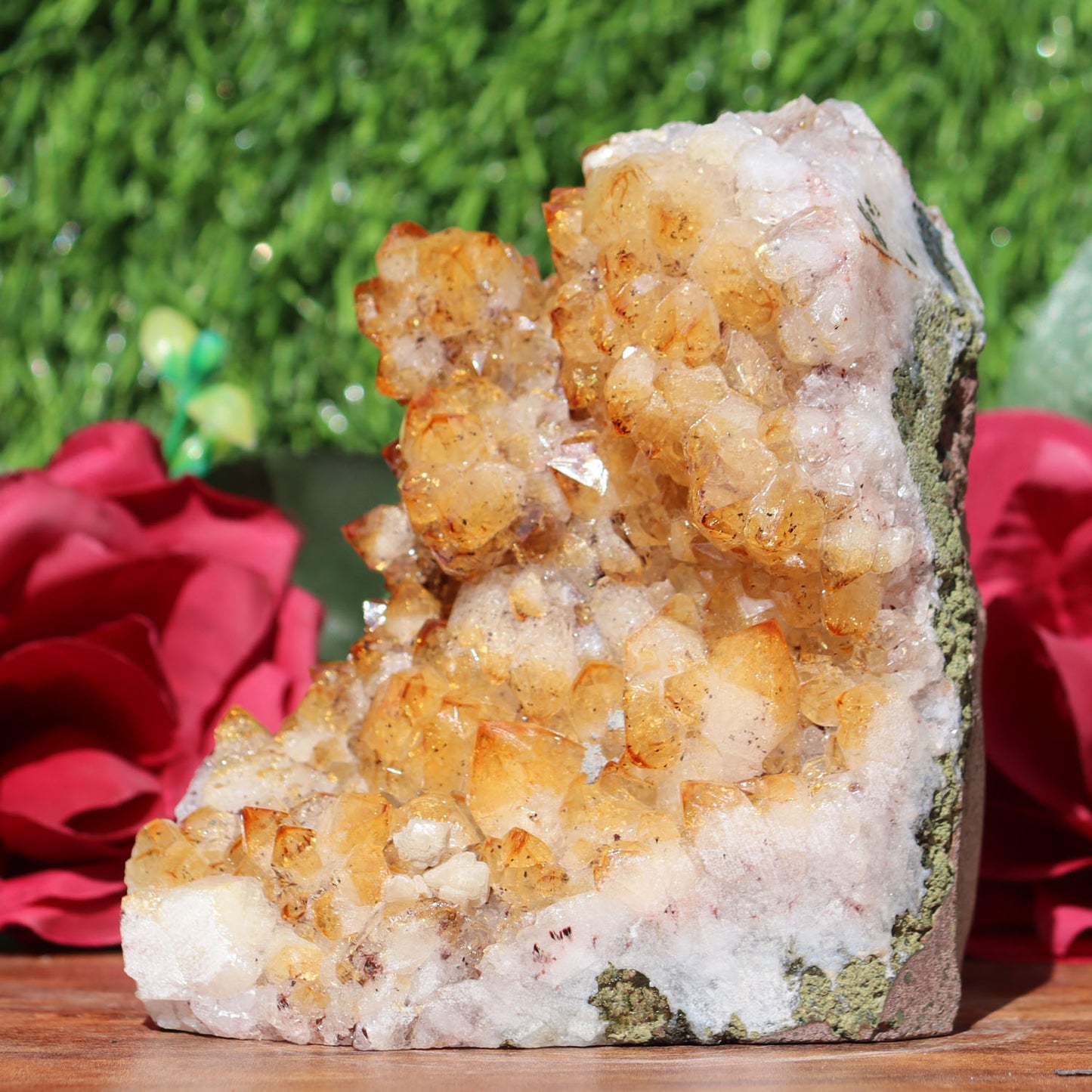 Citrine Geode cathedral crystal cluster - 4.9X3.1X5 Inch(2.46Lb)