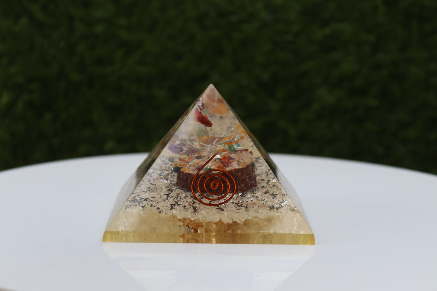 Seven Chakra Tree inside of Orgone Pyramid