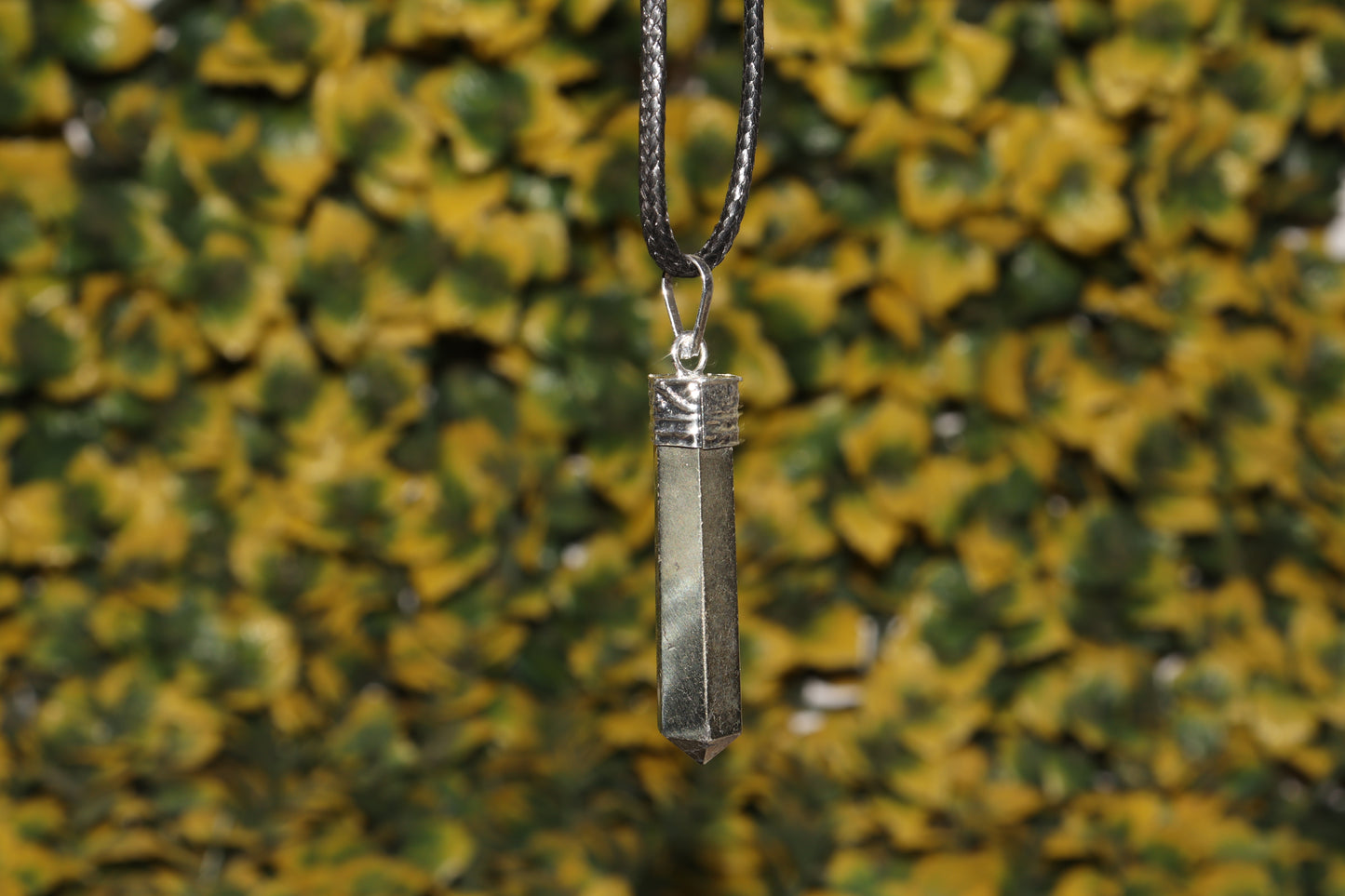 Pyrite Healing Pencil Bullet Pendant