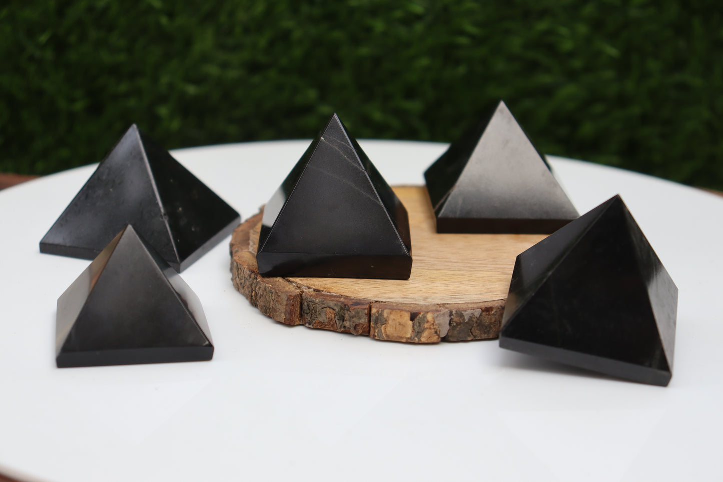 Black Tourmaline Crystal Pyramid, Black Tourmaline Healing Pyramid, Black Tourmaline Crystal Pyramid for Crystal Grid