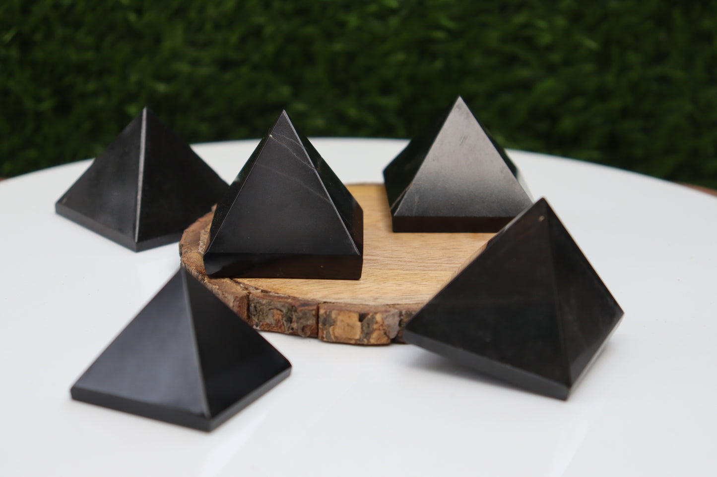 Black Tourmaline Crystal Pyramid, Black Tourmaline Healing Pyramid, Black Tourmaline Crystal Pyramid for Crystal Grid