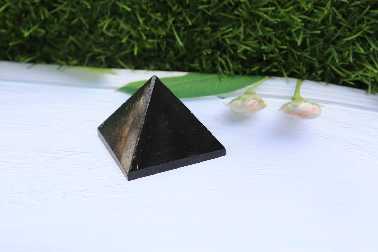 Black Tourmaline Crystal Pyramid, Black Tourmaline Healing Pyramid, Black Tourmaline Crystal Pyramid for Crystal Grid