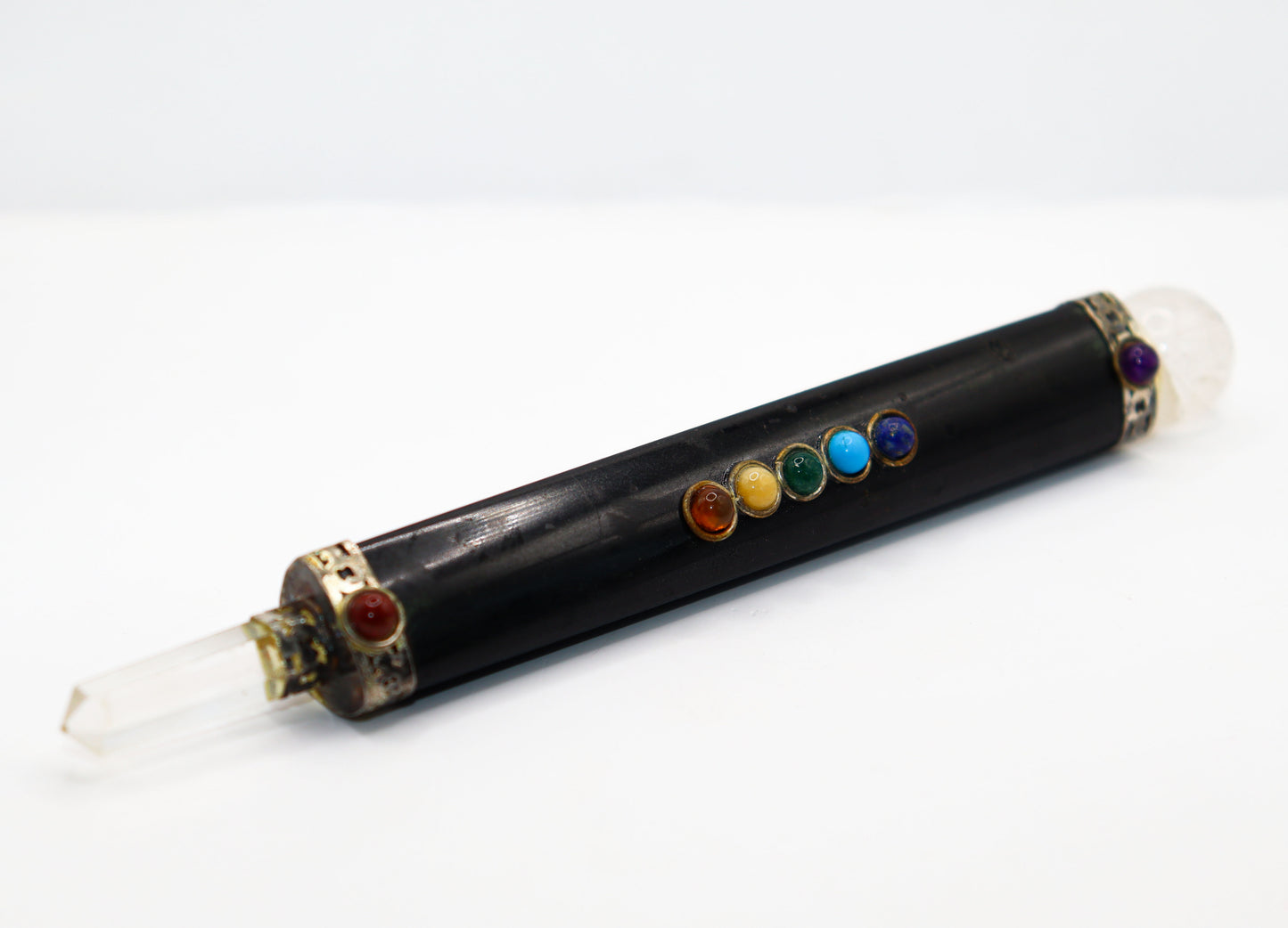 Black Tourmaline Seven Chakra Wand Massage