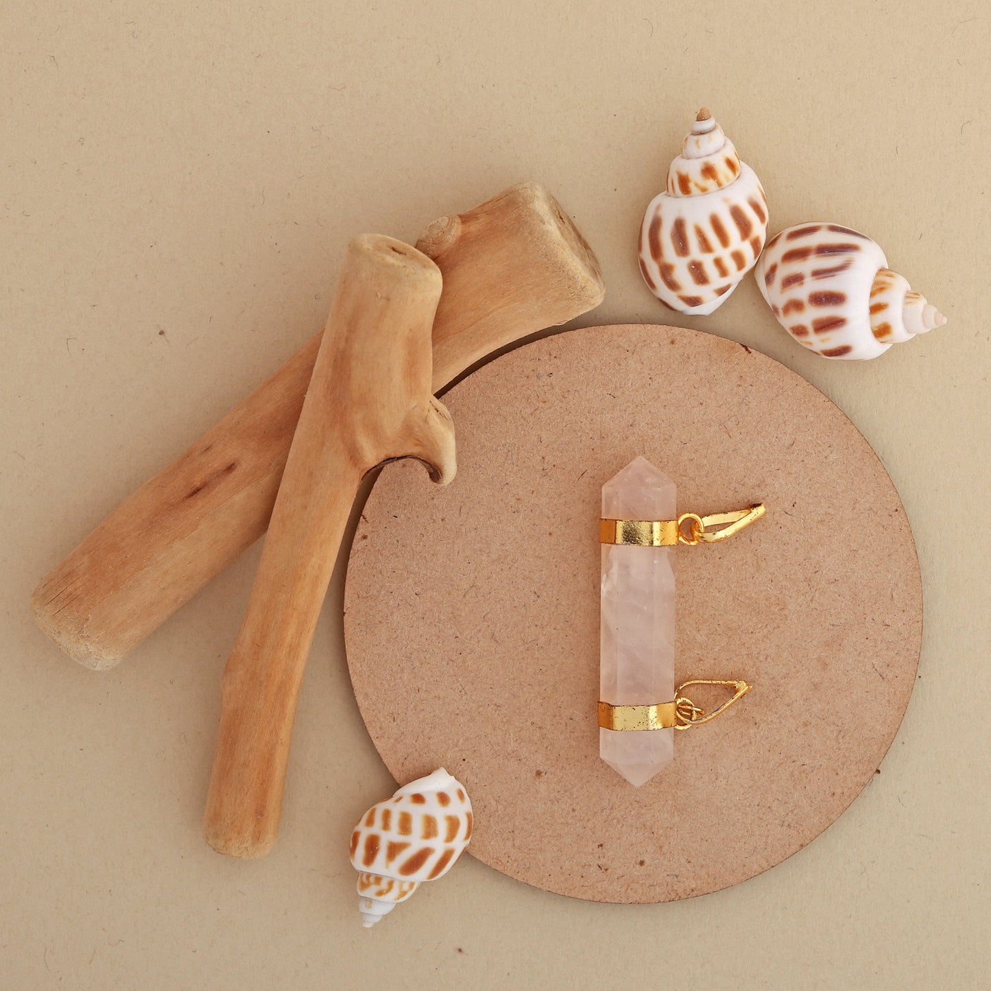Pink Rose Quartz Double Terminated