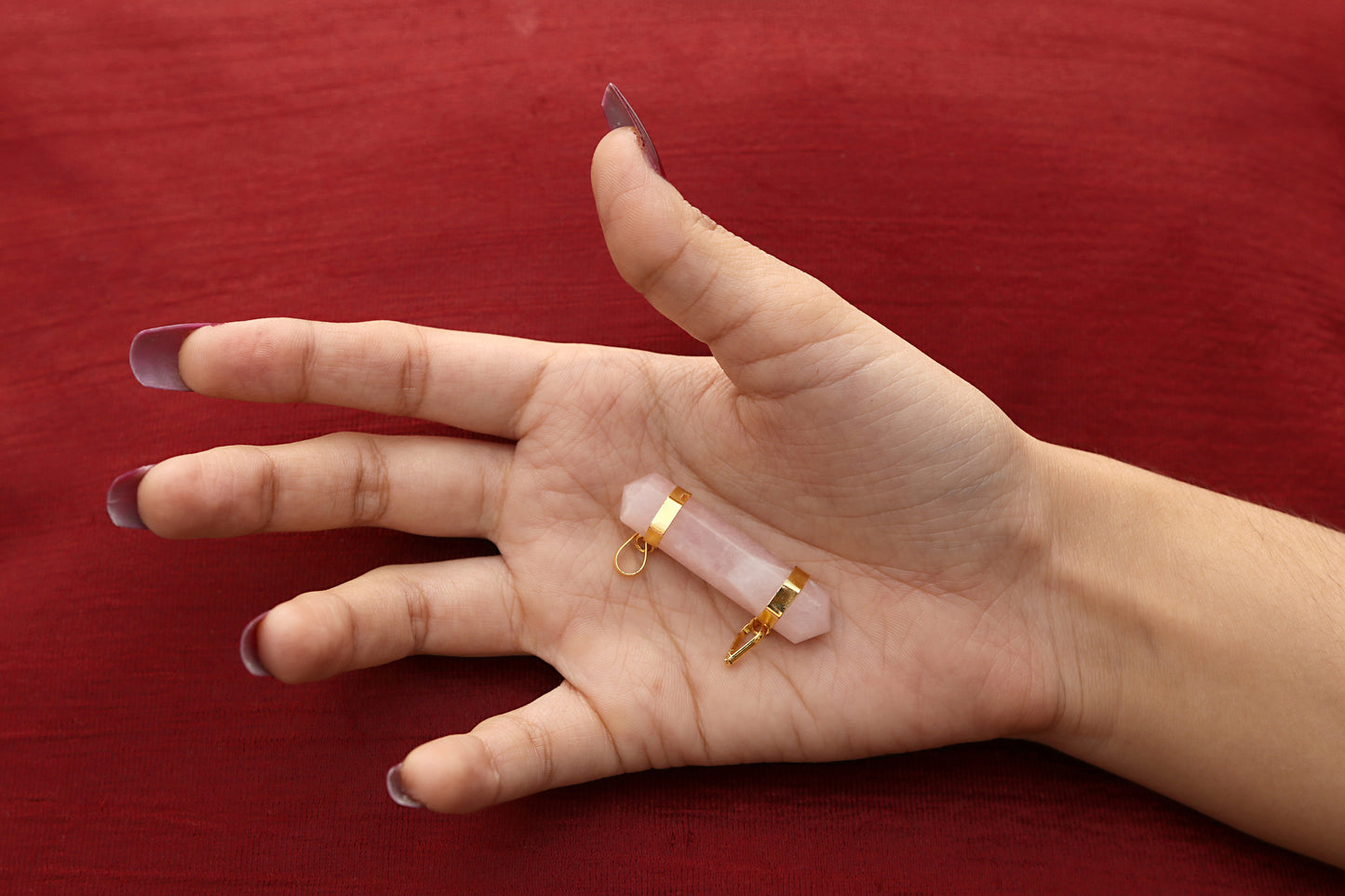 Pink Rose Quartz Double Terminated