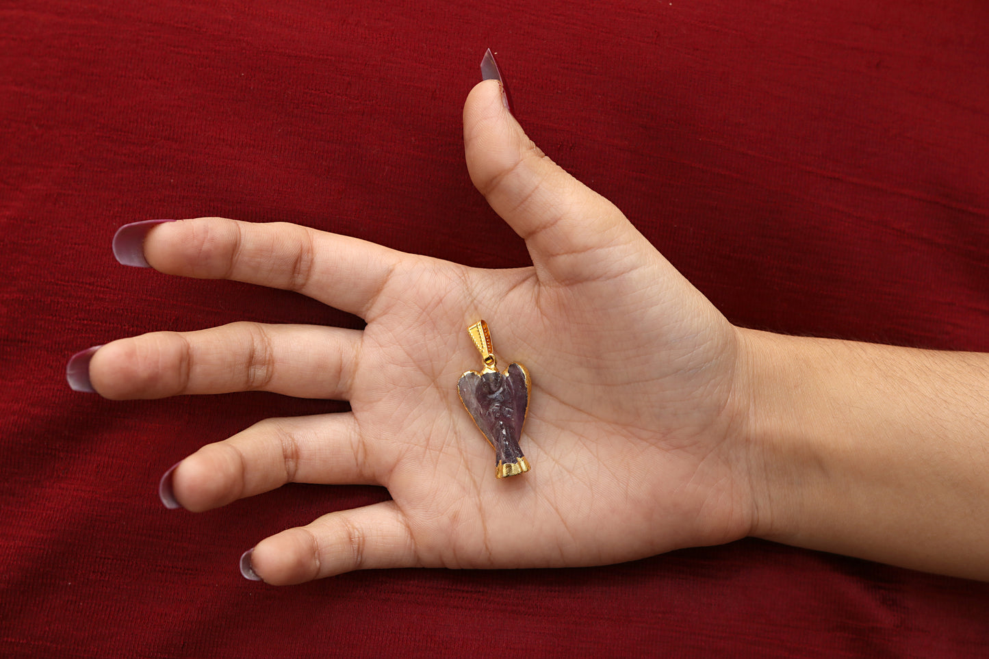 Amethyst Angel Pendant