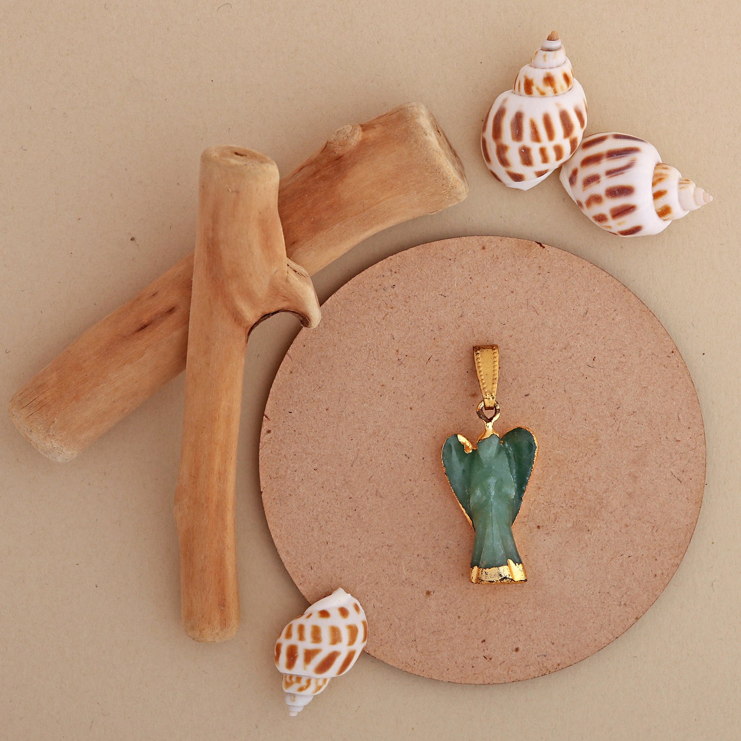 Green Aventurine Angel Pendant