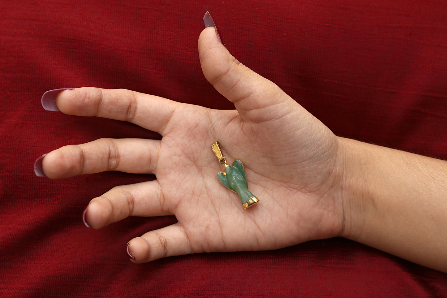 Green Aventurine Angel Pendant