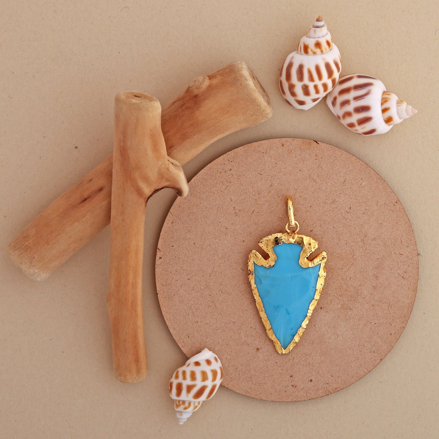 Turquoise Arrowhead Pendant