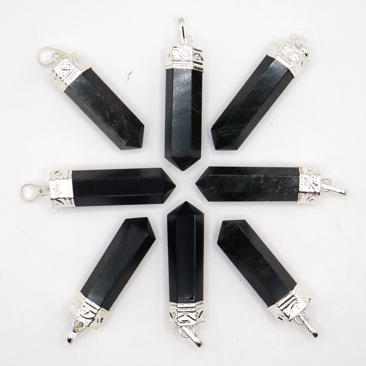 Black Tourmaline Point Pendant