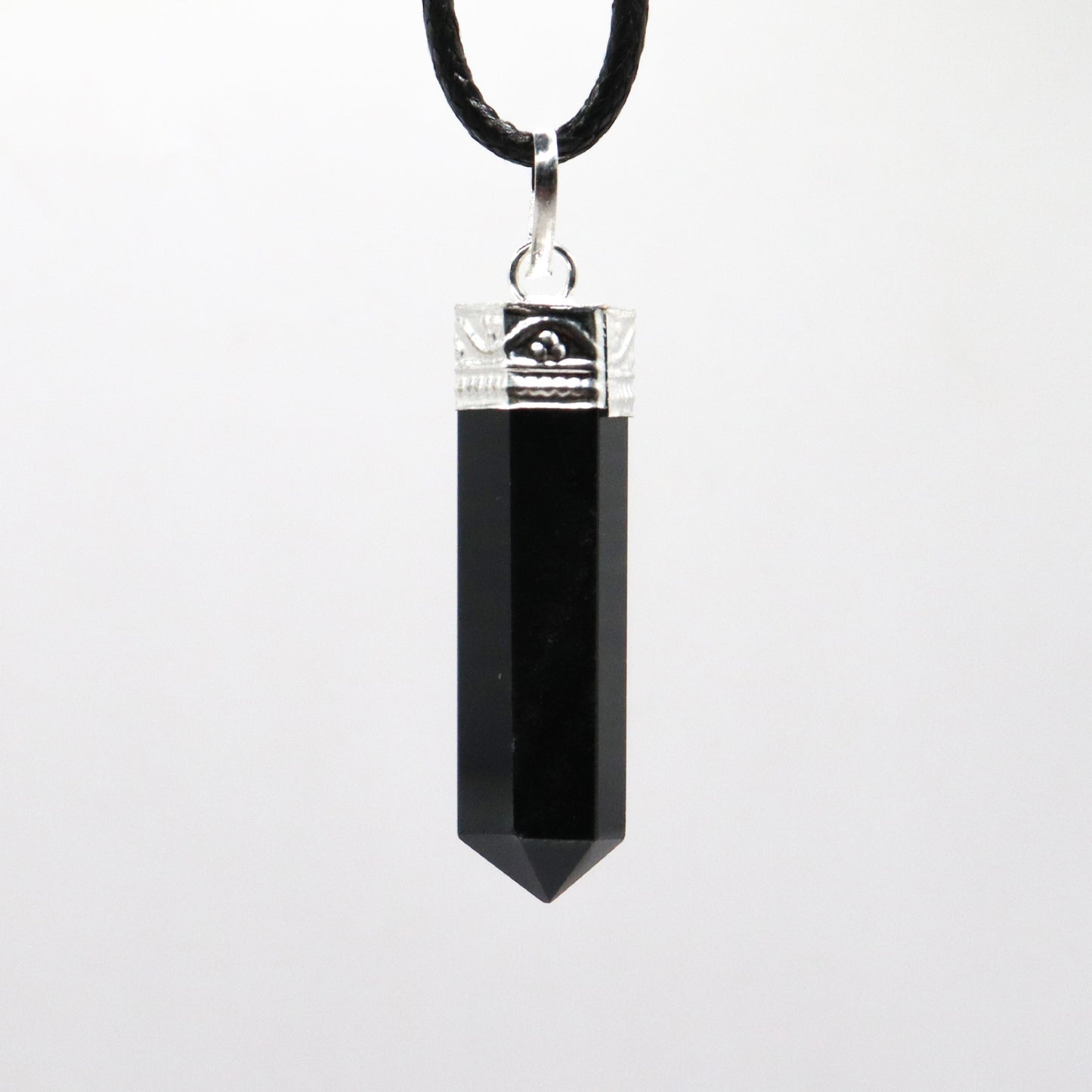 Black Tourmaline Point Pendant