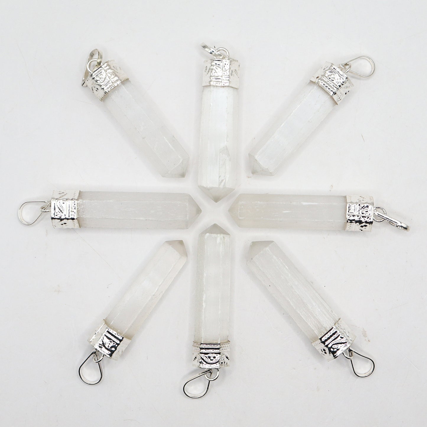 Selenite Pencil Pendant - Bullet Typed