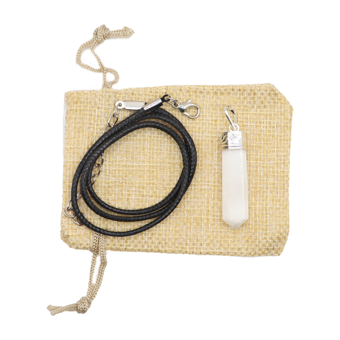Selenite Pencil Pendant - Bullet Typed