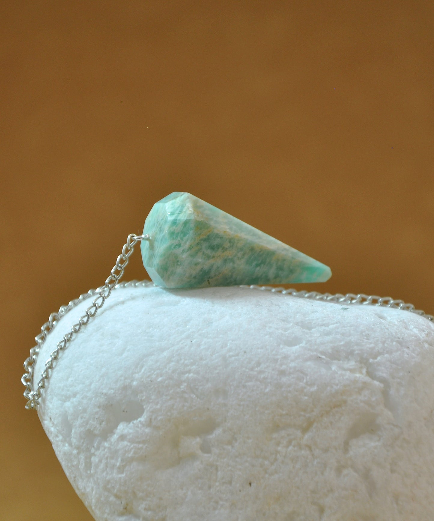 Amazonite Crystal Stone Pendulum Dowser Crystal Pendulum Reiki Healing Crystal