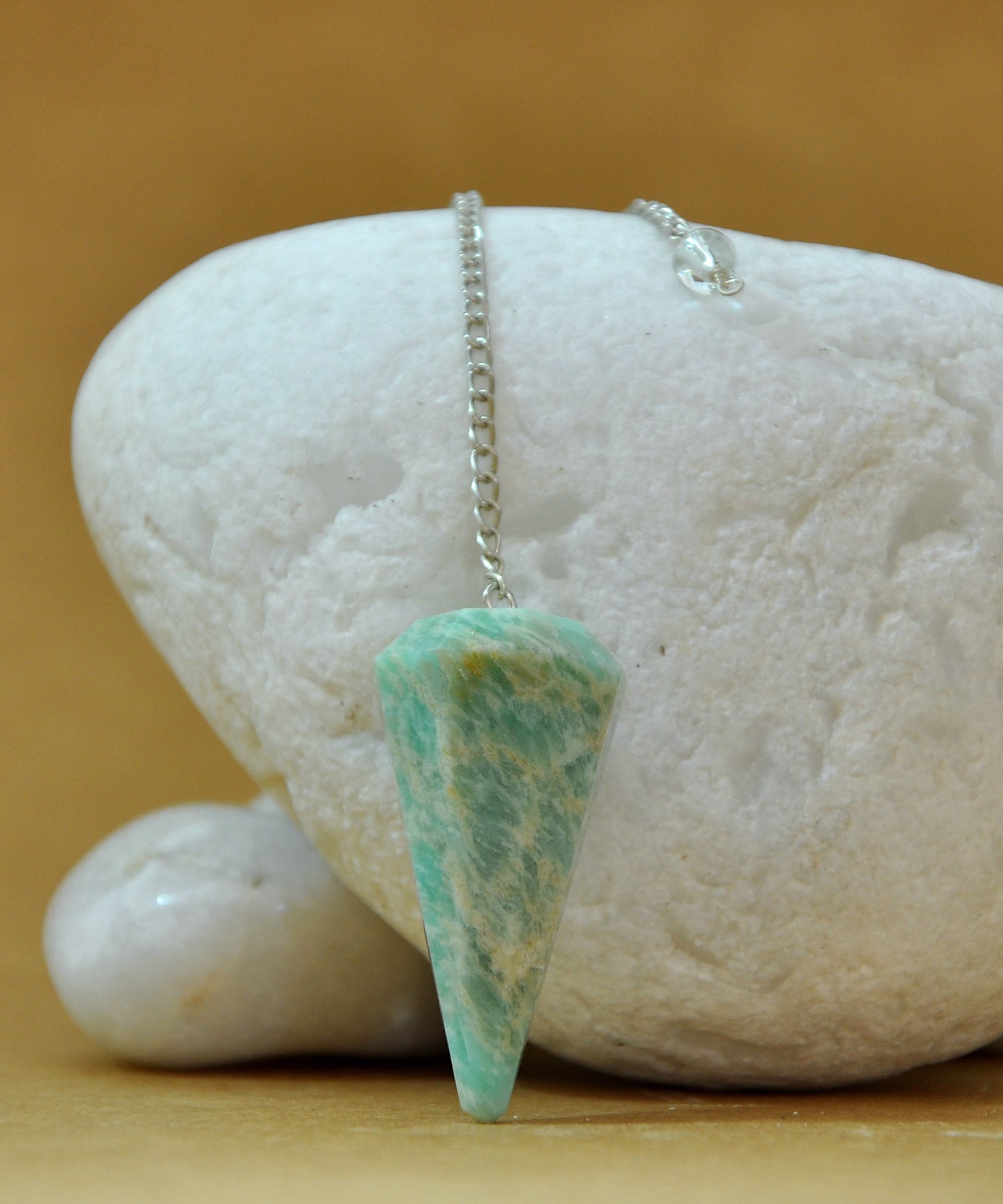 Amazonite Crystal Stone Pendulum Dowser Crystal Pendulum Reiki Healing Crystal