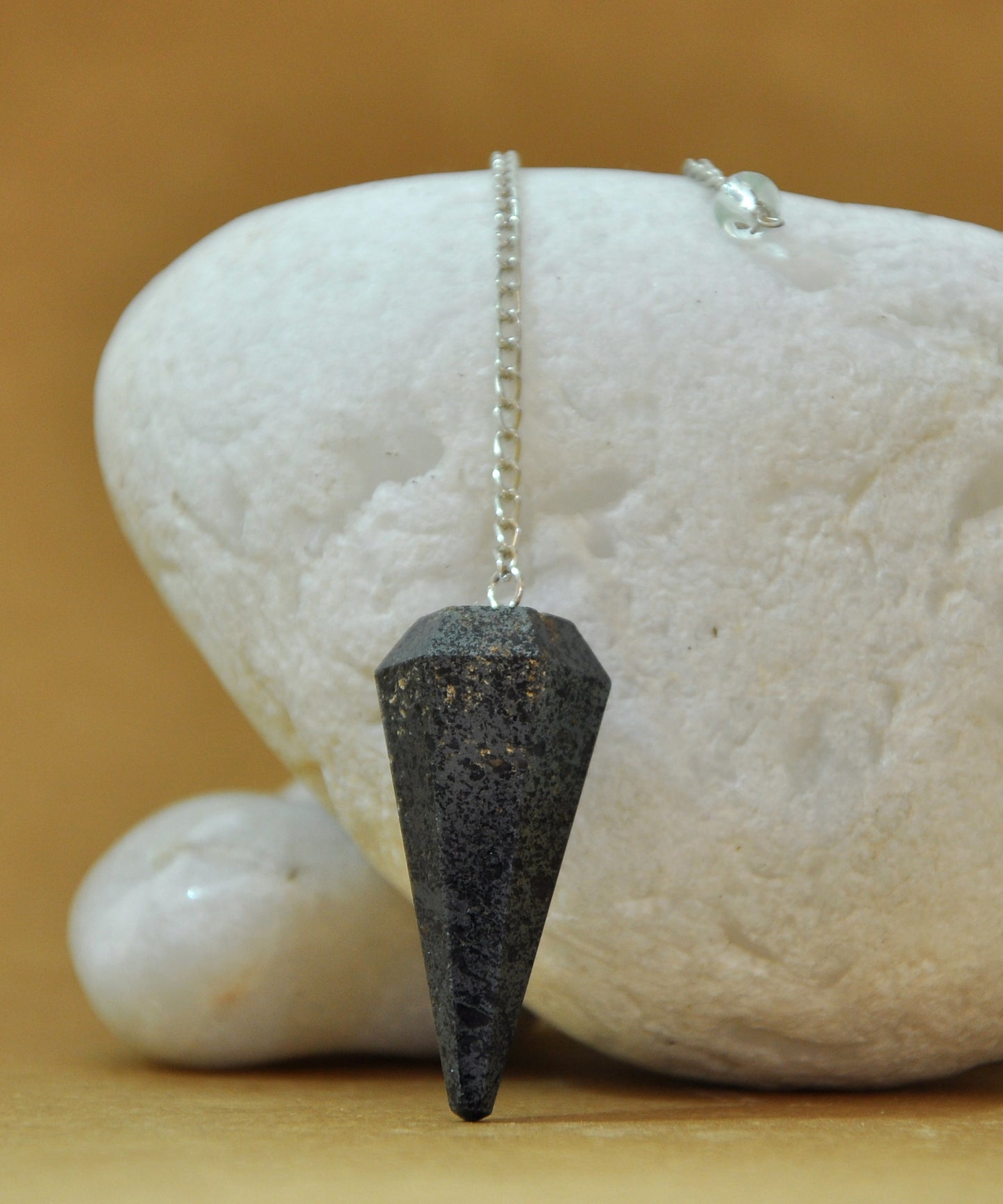 Apache Gold Crystal Stone Pendulum Dowser Crystal Pendulum Reiki Healing Crystal