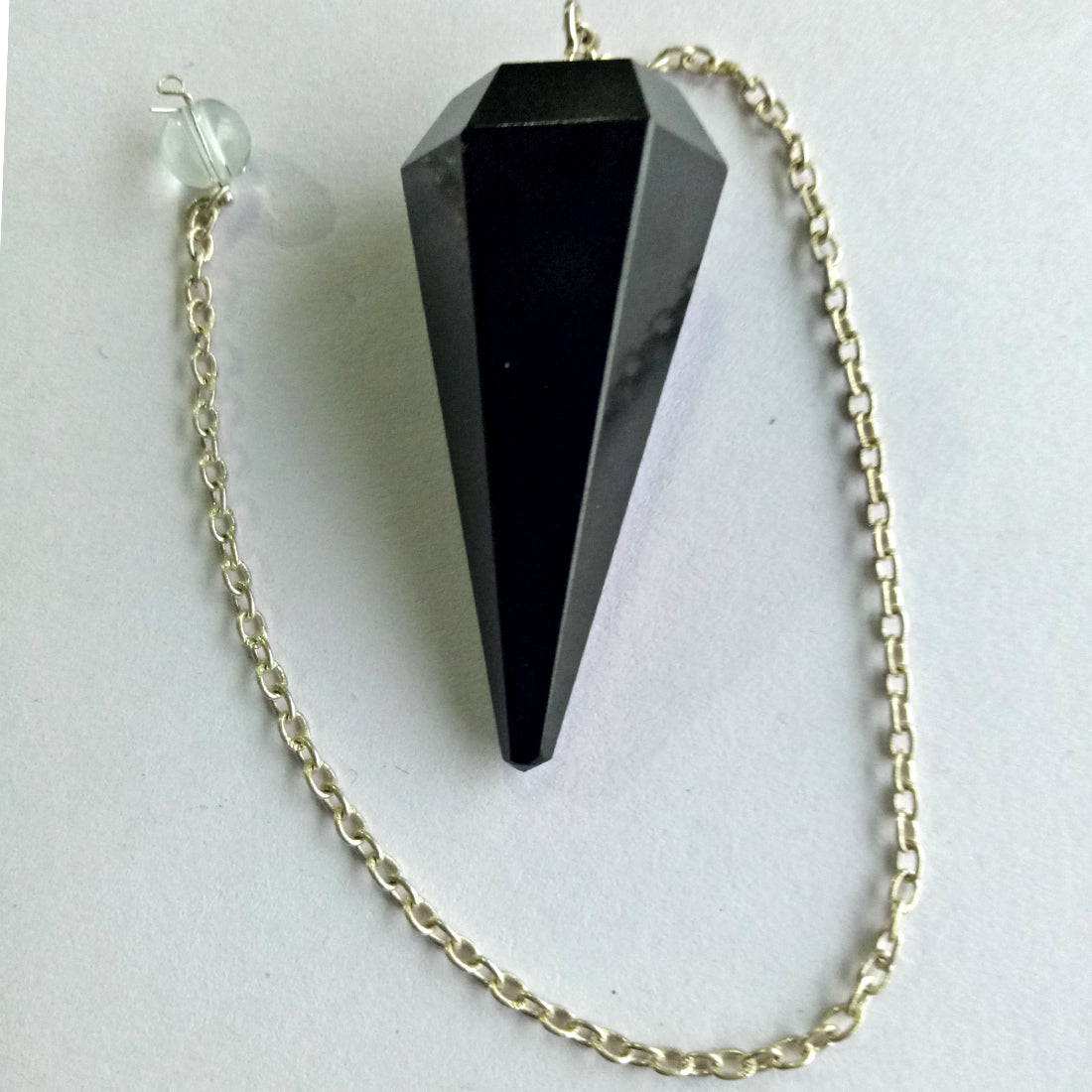 Black Tourmaline Crystal Stone Pendulum Dowser Crystal Pendulum Reiki Healing Crystal