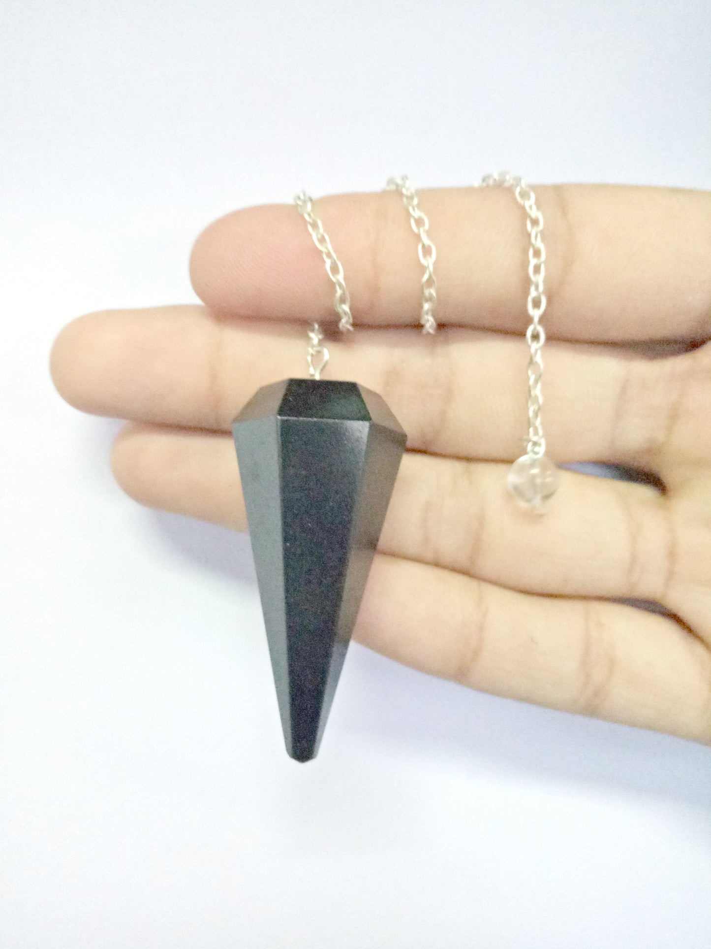 Black Tourmaline Crystal Stone Pendulum Dowser Crystal Pendulum Reiki Healing Crystal