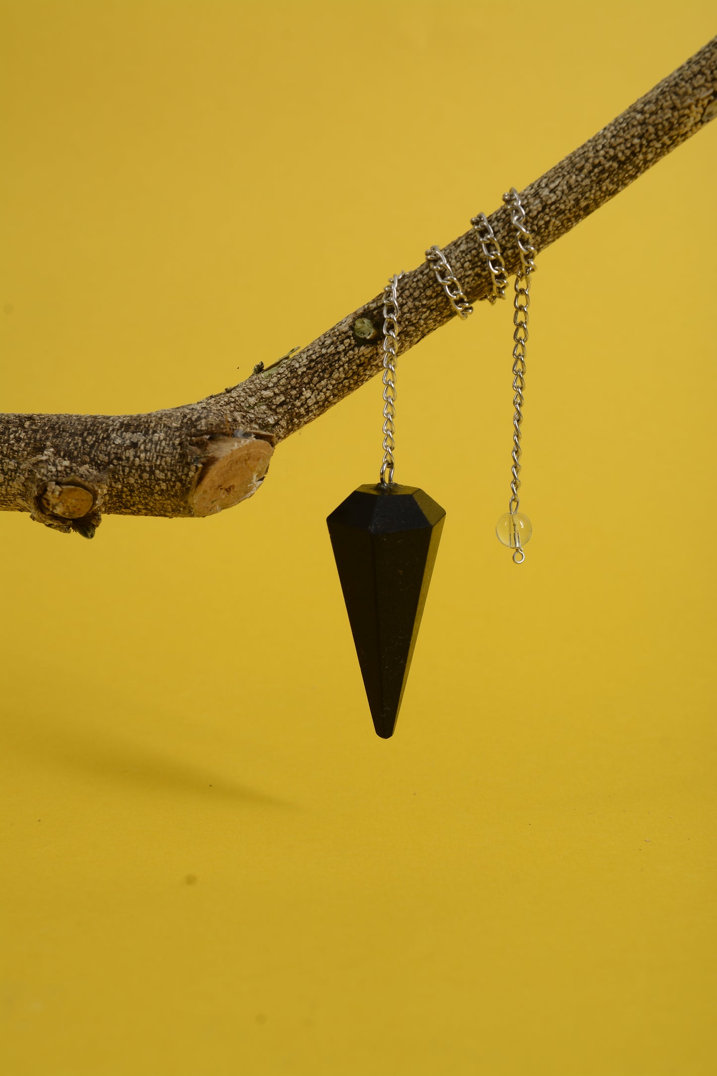 Black Tourmaline Crystal Stone Pendulum Dowser Crystal Pendulum Reiki Healing Crystal