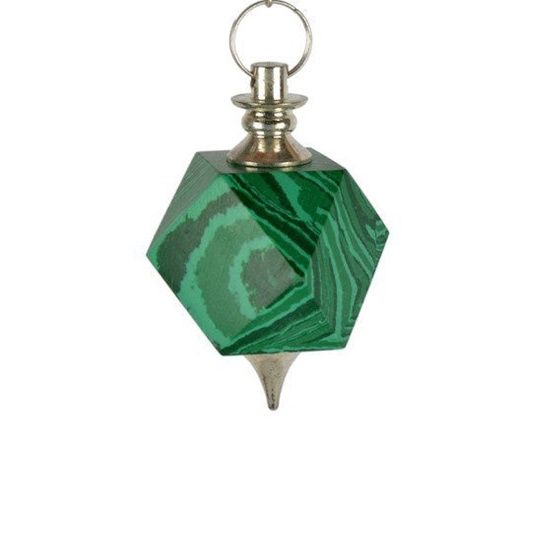 Green Malachite Pentagonal Shaped Healing Dowser Pendulum