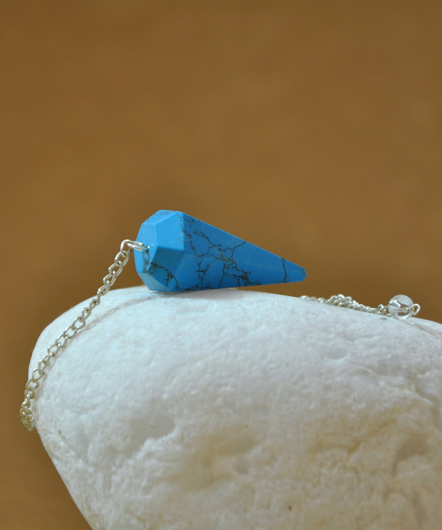 Turquoise Crystal Stone Pendulum Dowser Crystal Pendulum Reiki Healing Crystal