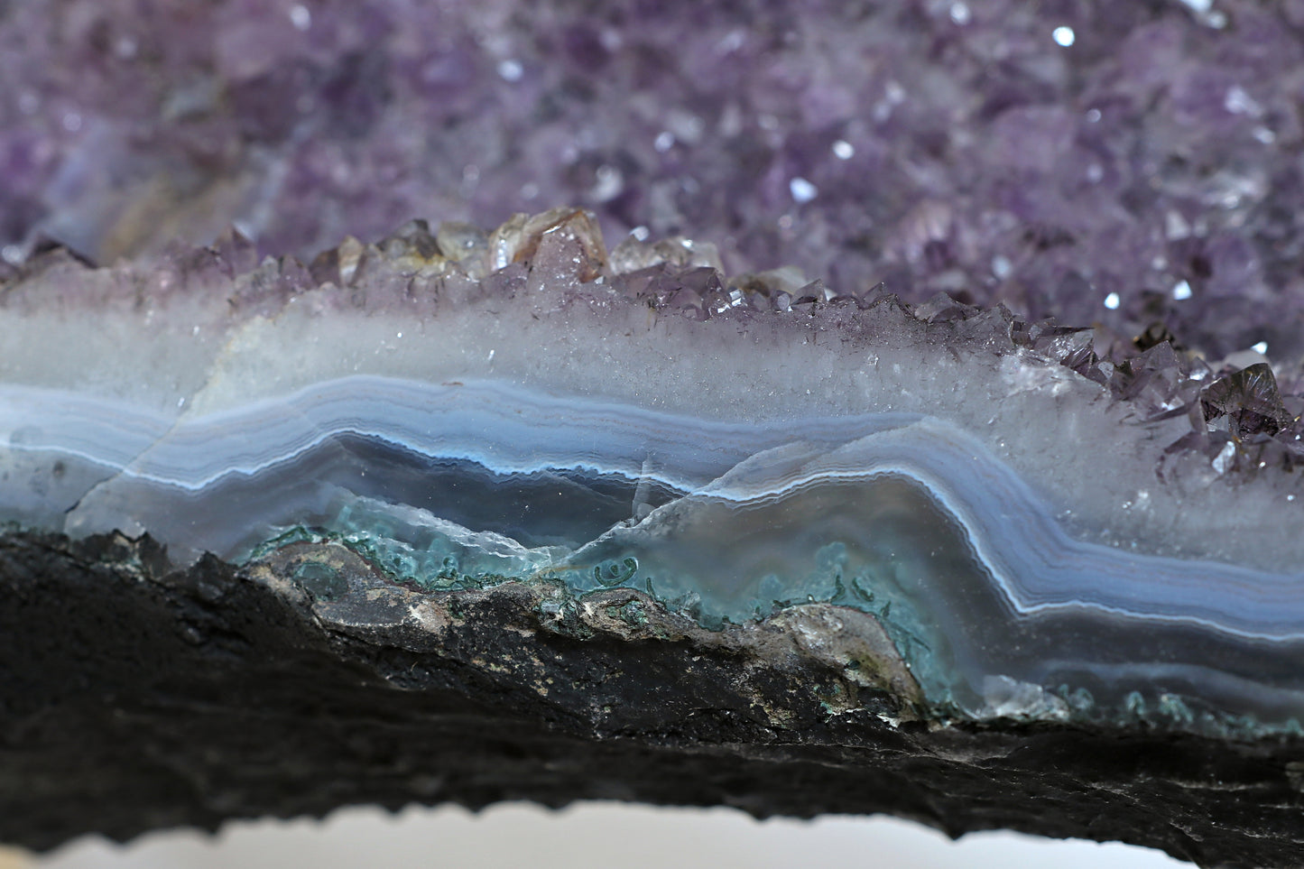 Amethyst Cluster Raw Geode Caves/Raw Clusters -18(H)X06(W)X06(L)Inch-(27.41Lb)
