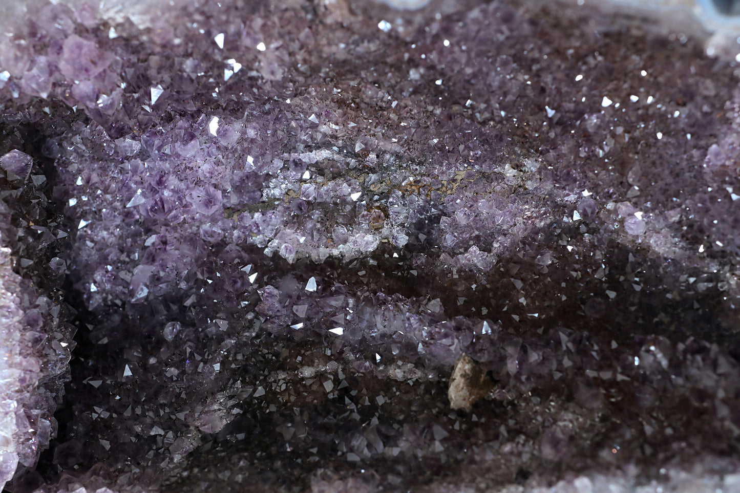 Amethyst Geode cathedral crystal cluster - 11.5(H)X7.4(W)X4.4(L) Inch(19.294Lb)
