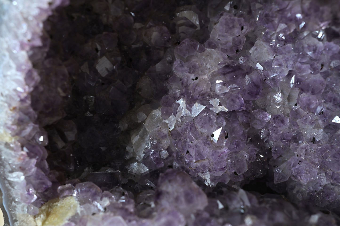 Amethyst Geode cathedral crystal cluster - 9(H)X8.5(W)X5.5(L) Inch(19.294Lb)
