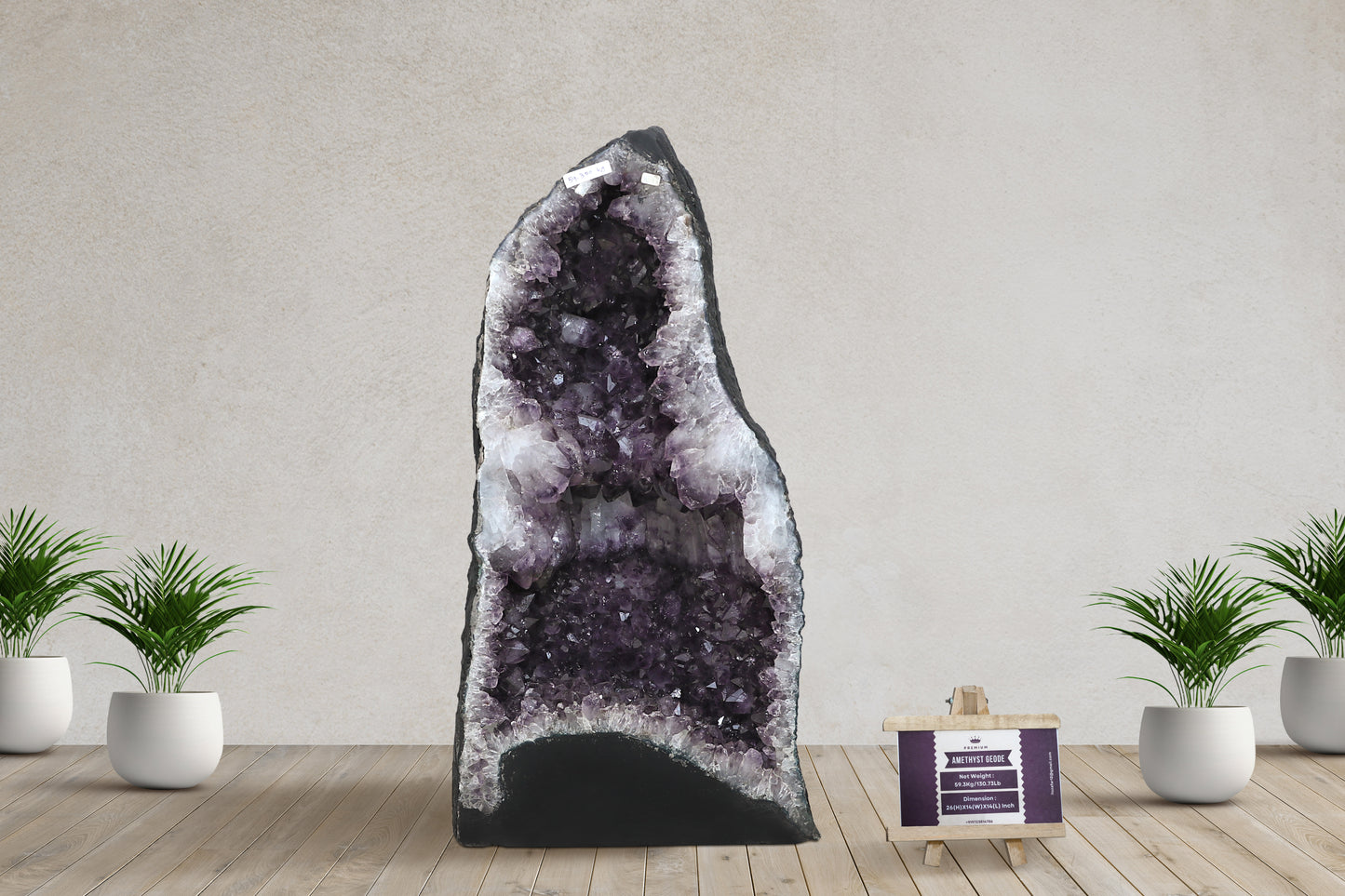 Amethyst Cluster Raw Geode Caves/Raw Clusters -26(H)X14(W)X14(L)Inch-(130.46Lb)