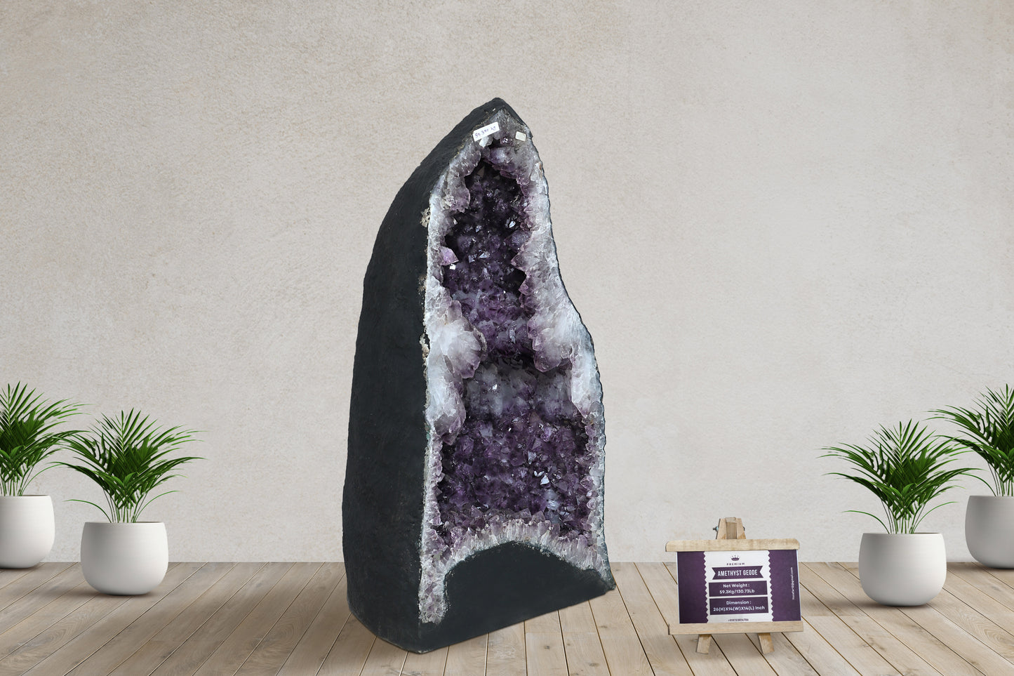 Amethyst Cluster Raw Geode Caves/Raw Clusters -26(H)X14(W)X14(L)Inch-(130.46Lb)