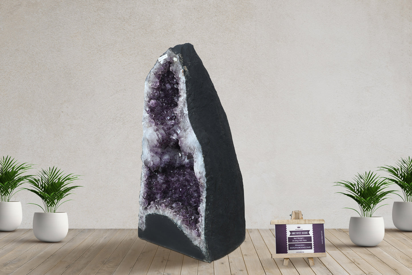 Amethyst Cluster Raw Geode Caves/Raw Clusters -26(H)X14(W)X14(L)Inch-(130.46Lb)