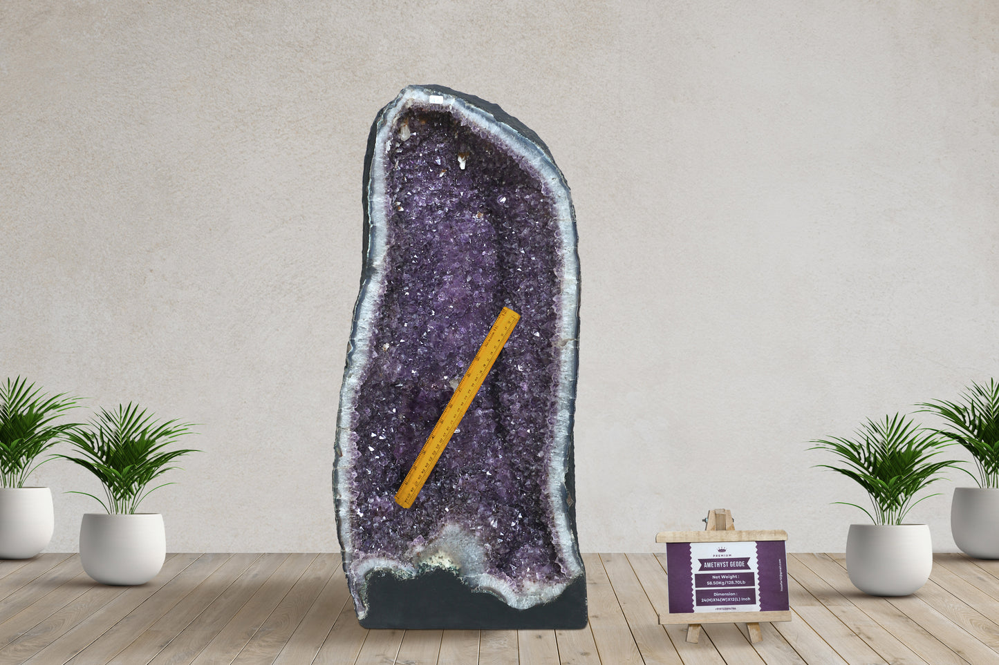 Amethyst Cluster Raw Geode Caves/Raw Clusters -24(H)X14(W)X12(L)Inch-(128.7Lb)