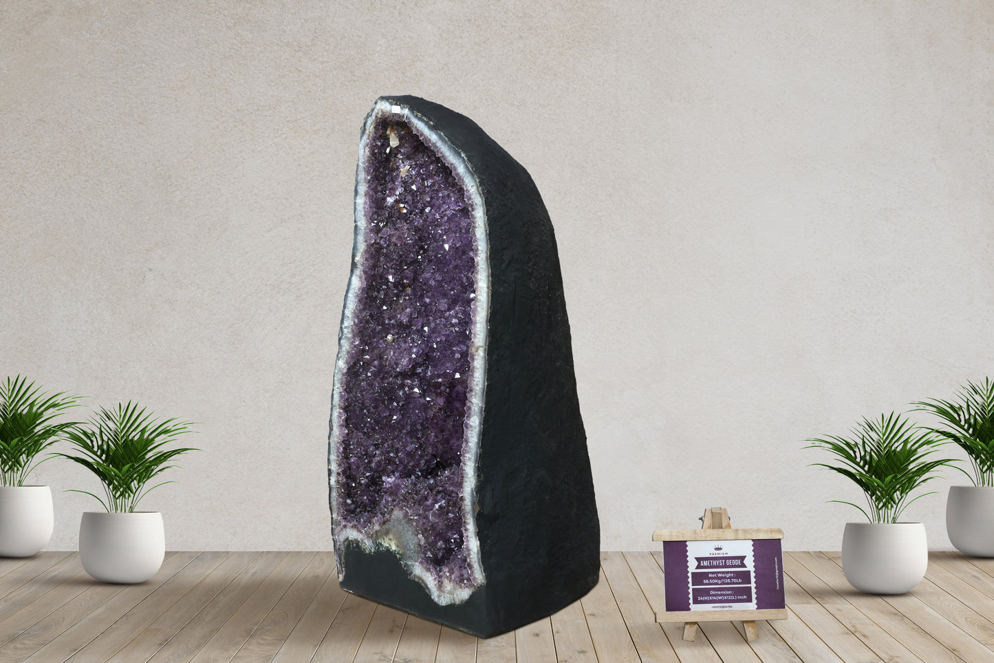 Amethyst Cluster Raw Geode Caves/Raw Clusters -24(H)X14(W)X12(L)Inch-(128.7Lb)