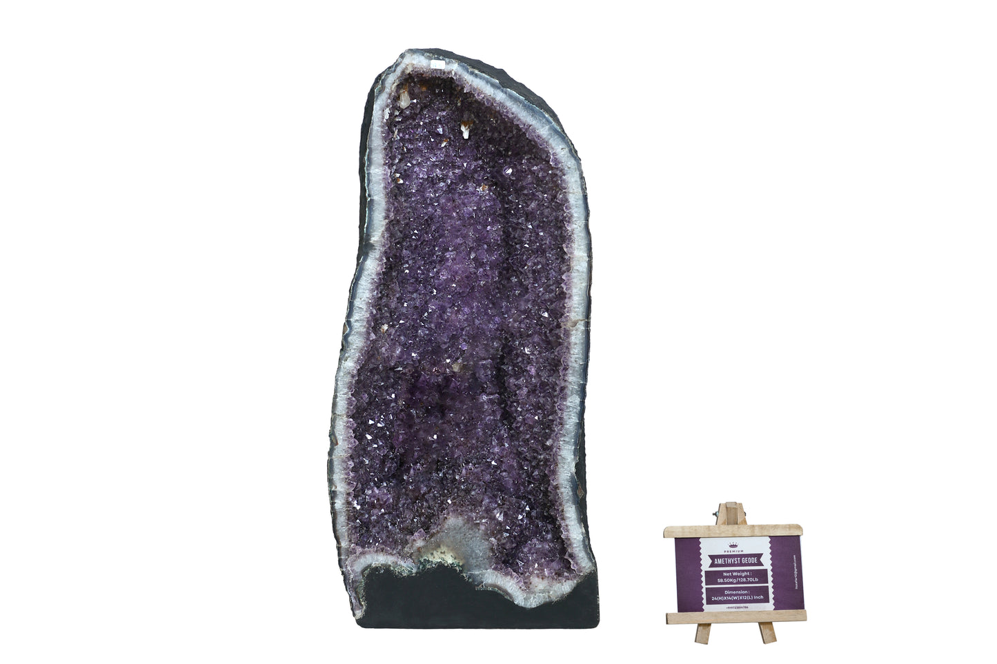 Amethyst Cluster Raw Geode Caves/Raw Clusters -24(H)X14(W)X12(L)Inch-(128.7Lb)