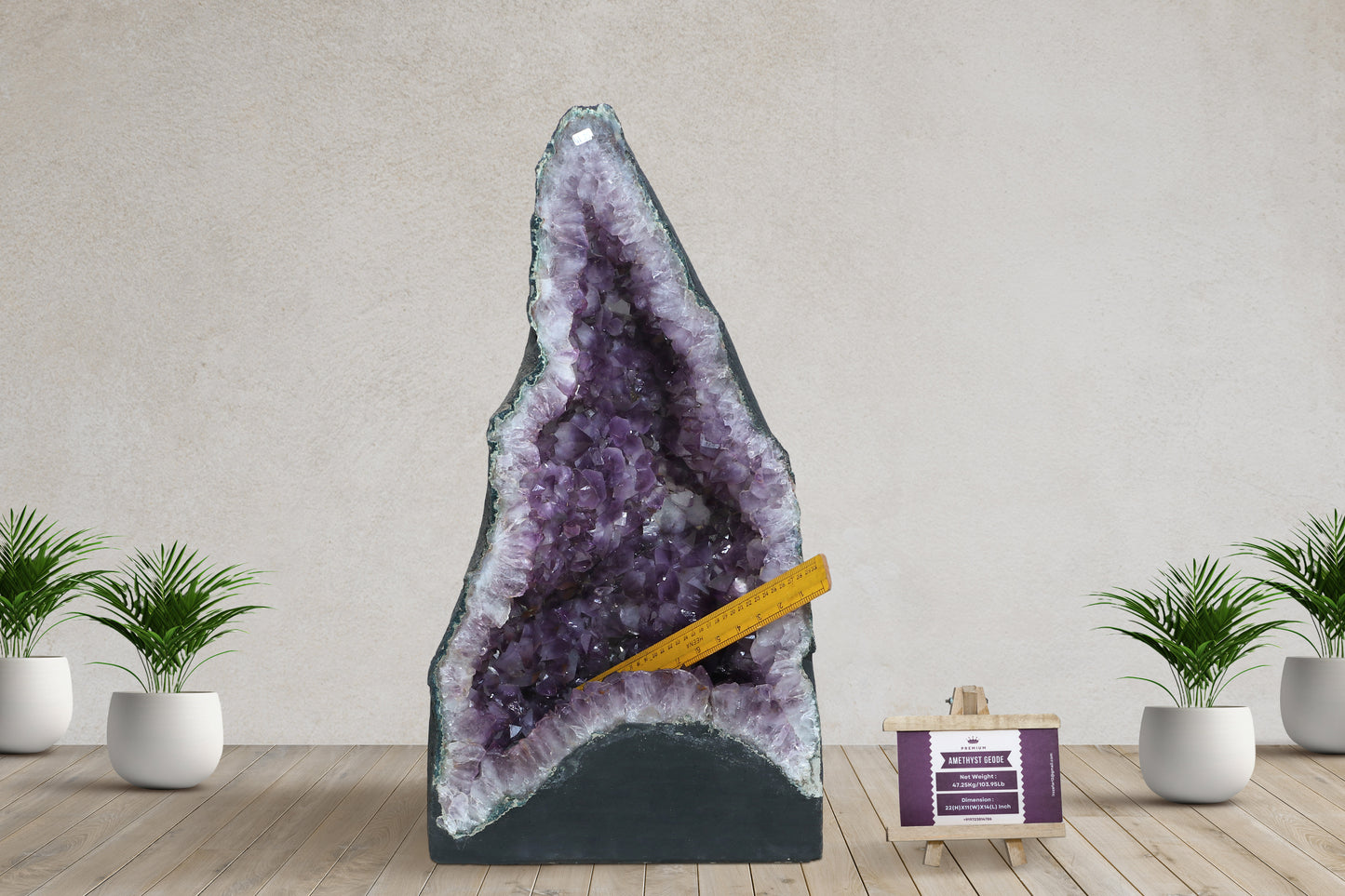 Amethyst Cluster Raw Geode Caves/Raw Clusters -22(H)X11(W)X14(L)Inch-(103.95Lb)