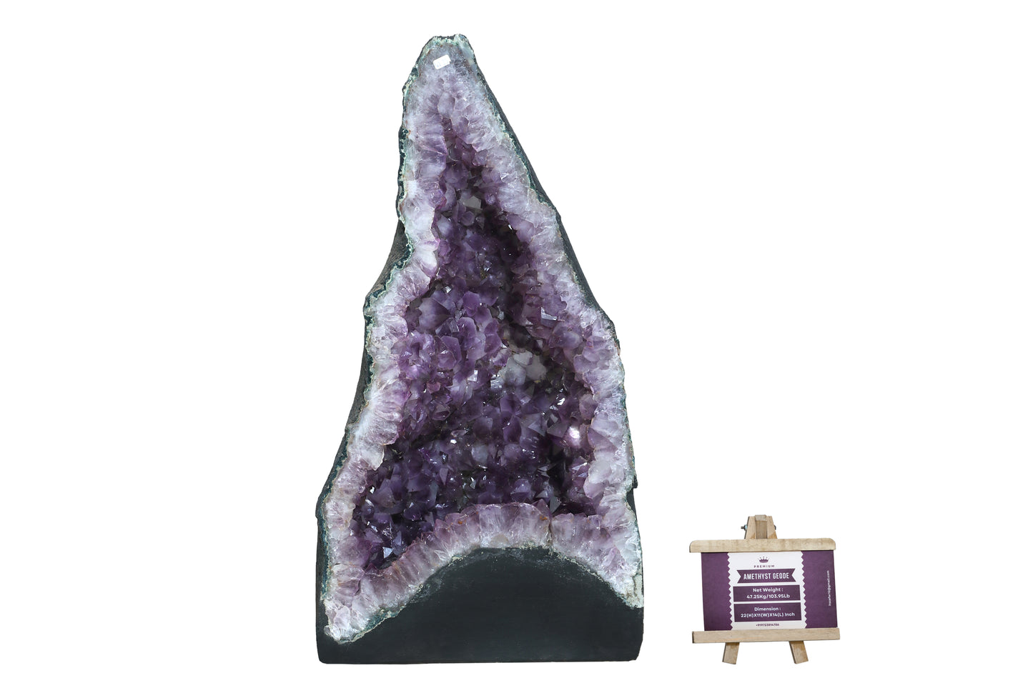 Amethyst Cluster Raw Geode Caves/Raw Clusters -22(H)X11(W)X14(L)Inch-(103.95Lb)